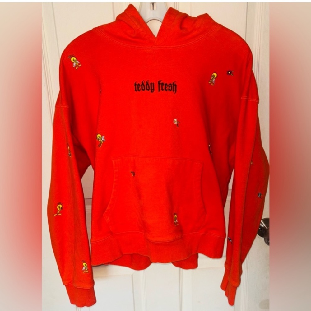 X LOONEY TUNES Orange Tweety Hoodie
